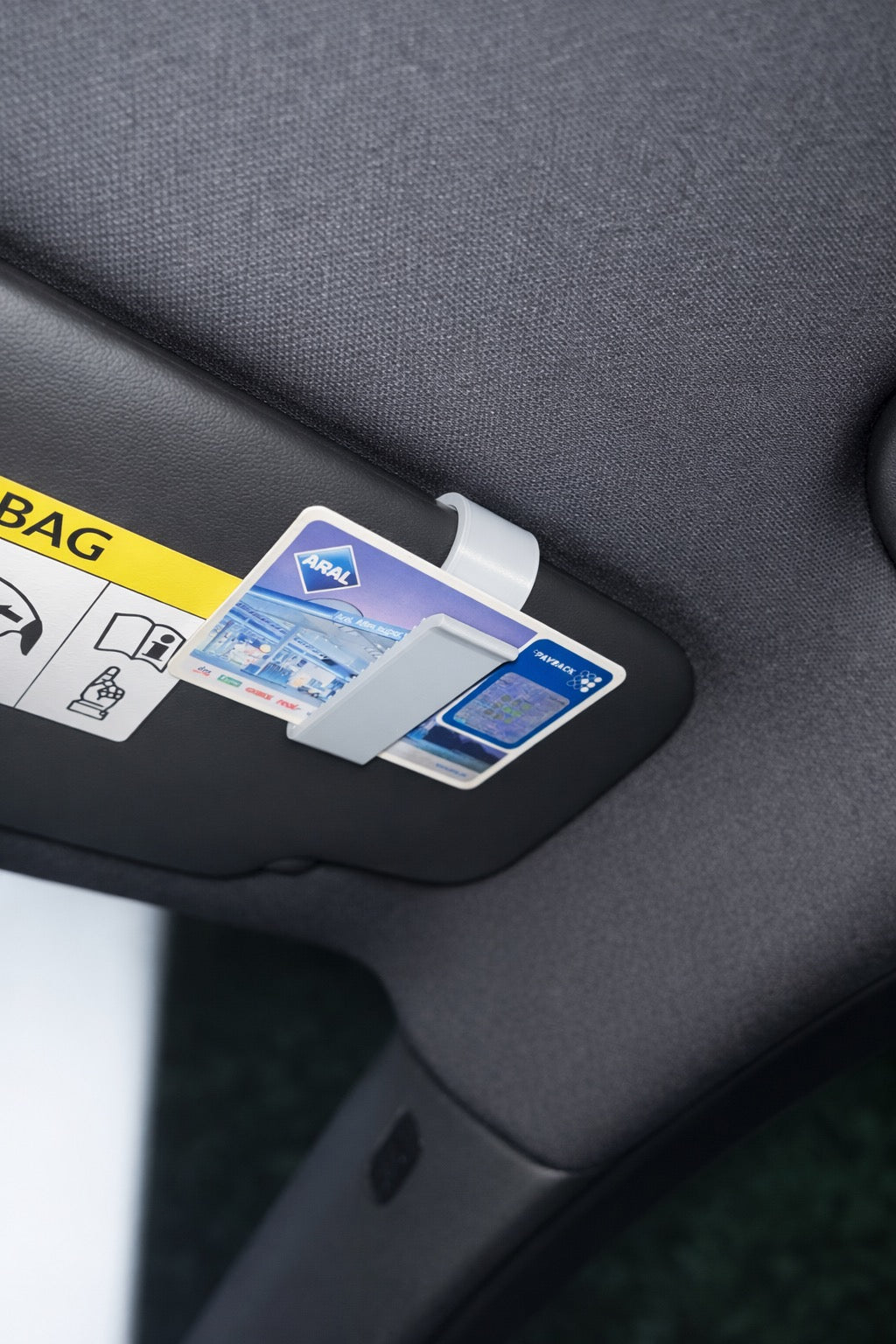 Sonnenblenden-Organizer für Brille & Karten